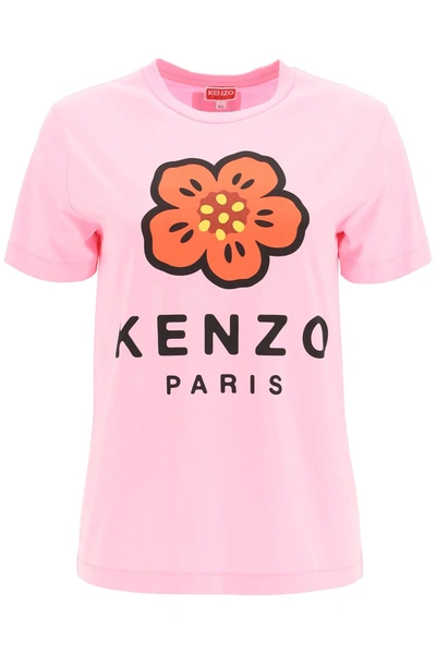 Shop Kenzo Boke Flower Printed T Shirt In Pink
