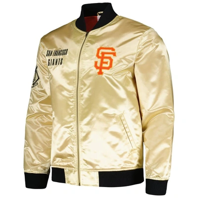 Shop Mitchell & Ness Gold San Francisco Giants Og 2.0 Lightweight Satin Full-zip Jacket
