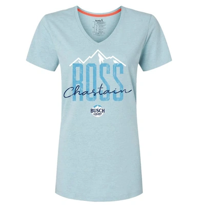 Shop Trackhouse Racing Team Collection Blue Ross Chastain Mountains V-neck T-shirt