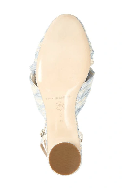 Loeffler Randall Dahlia Ankle Strap Knotted Sandal In Dusty Blue Floral