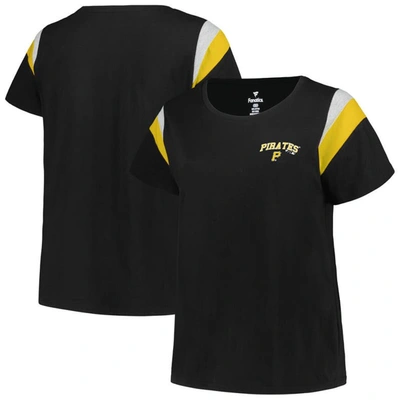 Shop Profile Black Pittsburgh Pirates Plus Size Scoop Neck T-shirt