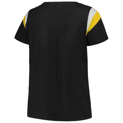 Shop Profile Black Pittsburgh Pirates Plus Size Scoop Neck T-shirt