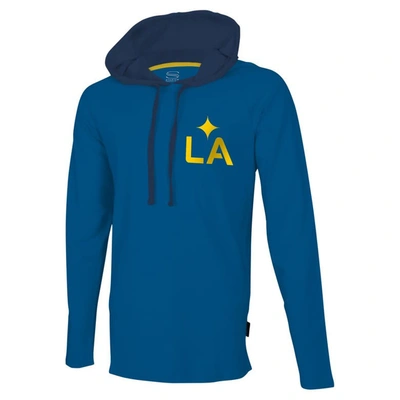 Shop Stadium Essentials Blue La Galaxy Tradition Raglan Hoodie Long Sleeve T-shirt