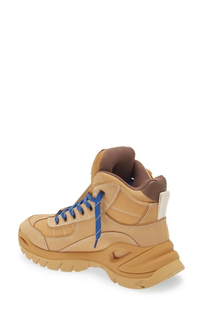 Shop Off-white High Top Hiking Boot In Camel Camel