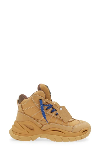 Shop Off-white High Top Hiking Boot In Camel Camel