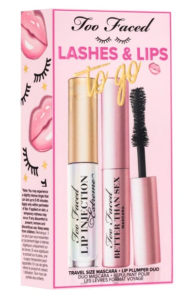 Too Faced Lashes & Lips To Go Usd $32 Value