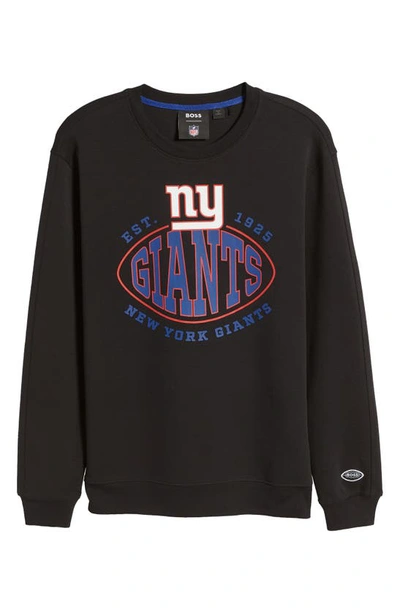 Shop Hugo Boss Boss X Nfl Crewneck Sweatshirt In New York Giants Black