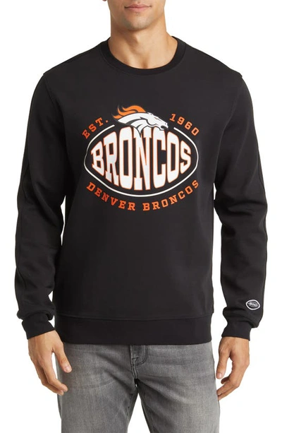 Shop Hugo Boss Boss X Nfl Crewneck Sweatshirt In Denver Broncos Black