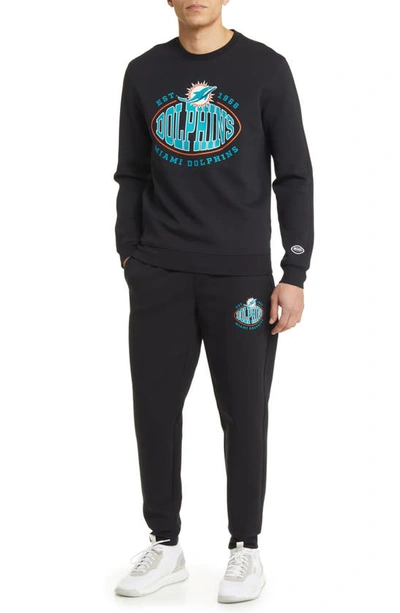 Shop Hugo Boss X Nfl Crewneck Sweatshirt In Miami Dolphins Black