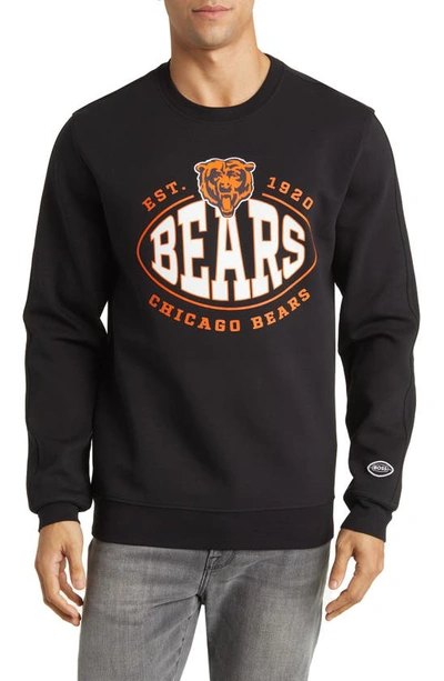 Shop Hugo Boss X Nfl Crewneck Sweatshirt In Chicago Bears Black