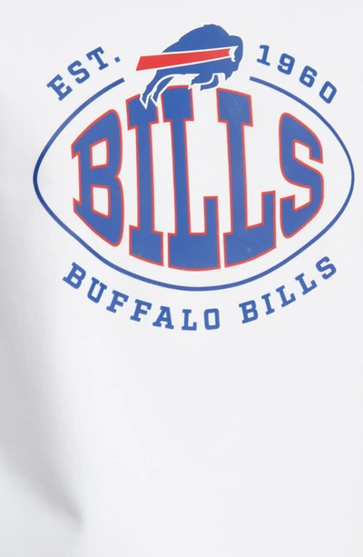 Shop Hugo Boss Boss X Nfl Crewneck Sweatshirt In Buffalo Bills White
