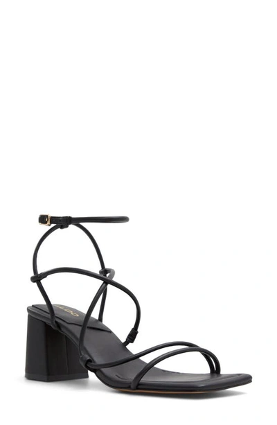 Shop Aldo Harmonni Ankle Strap Sandal In Black