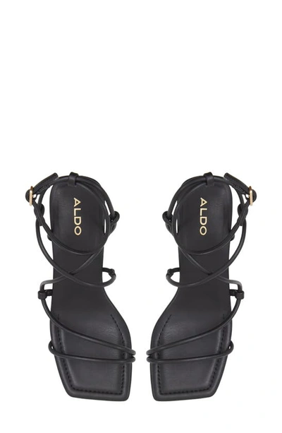 Shop Aldo Harmonni Ankle Strap Sandal In Black