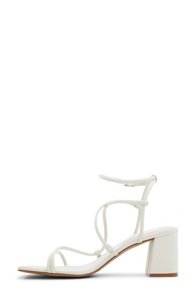 Shop Aldo Harmonni Ankle Strap Sandal In White