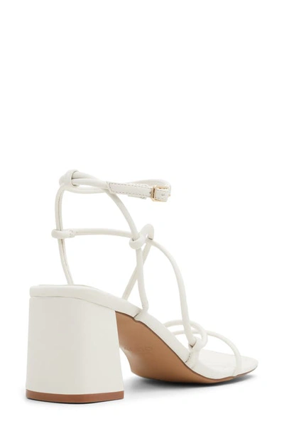 Shop Aldo Harmonni Ankle Strap Sandal In White