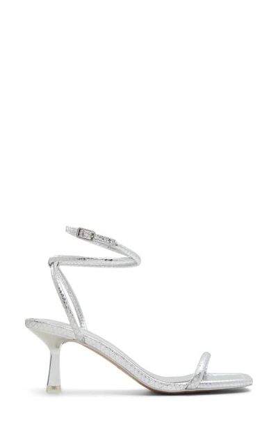 Shop Aldo Dime Ankle Strap Sandal In Silver