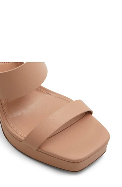 Shop Aldo Audreena Platform Sandal In Other Medium Beige