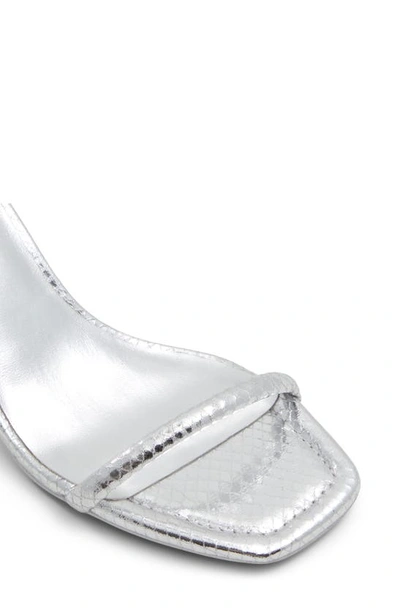 Shop Aldo Dime Ankle Strap Sandal In Silver
