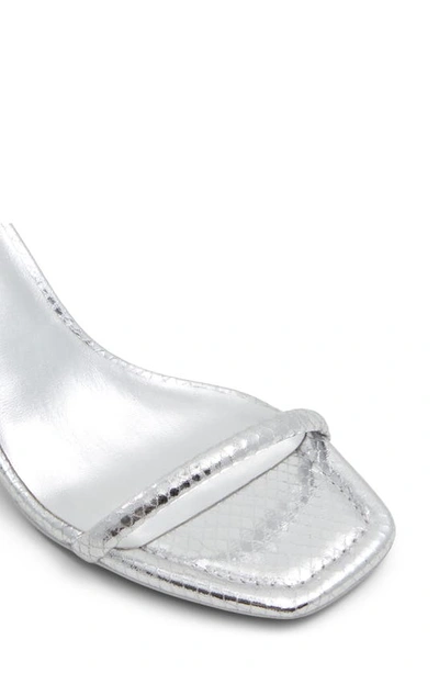 Aldo Dime Ankle Strap Sandal In Silver