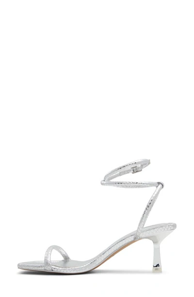 Shop Aldo Dime Ankle Strap Sandal In Silver