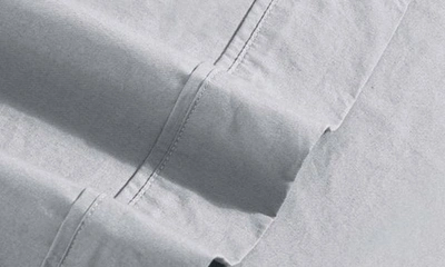 Calvin Klein Washed 200 Thread Count Percale Sheet Set In Grey