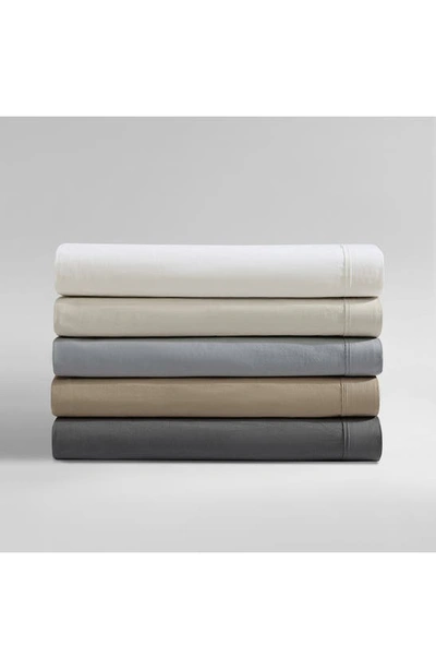 Calvin Klein Washed 200 Thread Count Percale Sheet Set In White