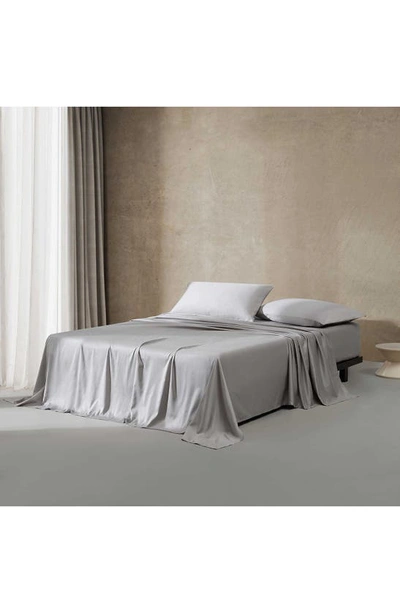 Calvin Klein Pearl Edge 300 Thread Count Sateen Sheet Set In Grey