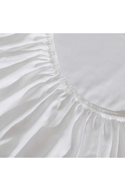 Shop Calvin Klein Pearl Edge 300 Thread Count Sateen Sheet Set In White
