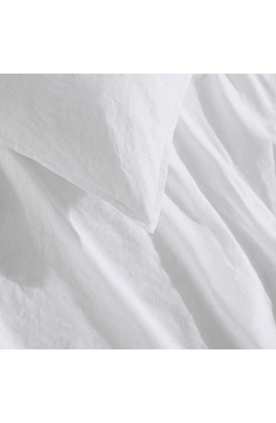 Shop Calvin Klein Washed Percale Duvet & Shams Set In White