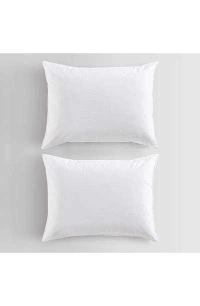 Shop Calvin Klein Washed Percale Duvet & Shams Set In White