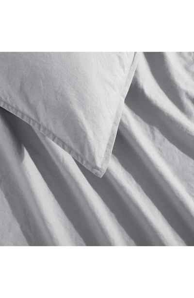 Calvin Klein Washed Percale Duvet & Shams Set In Grey