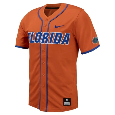 Shop Nike Orange Florida Gators Replica Full-button Baseball Jersey