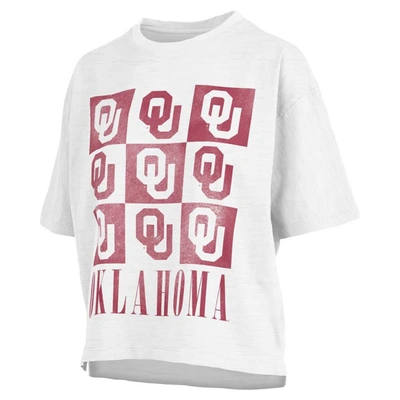 Shop Pressbox White Oklahoma Sooners Motley Crew Andy Waist Length Oversized T-shirt