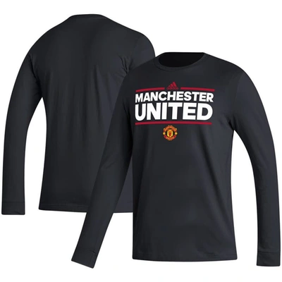 Shop Adidas Originals Adidas Black Manchester United Dassler Long Sleeve T-shirt