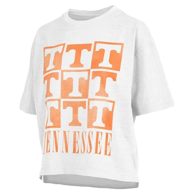Shop Pressbox White Tennessee Volunteers Motley Crew Andy Waist Length Oversized T-shirt