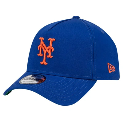 Shop New Era Royal New York Mets Team Color A-frame 9forty Adjustable Hat