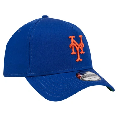 Shop New Era Royal New York Mets Team Color A-frame 9forty Adjustable Hat