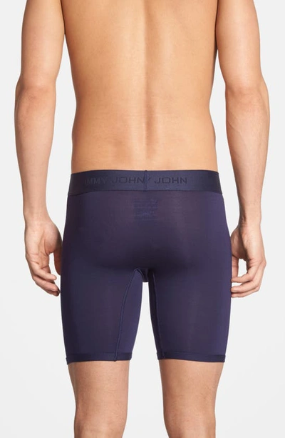 Shop Tommy John Second Skin 8-inch Boxer Briefs In Navy