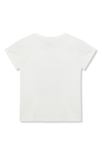 Shop Peek Aren't You Curious Kids' Today Is A Good Day Cotton Graphic T-shirt In Off-white