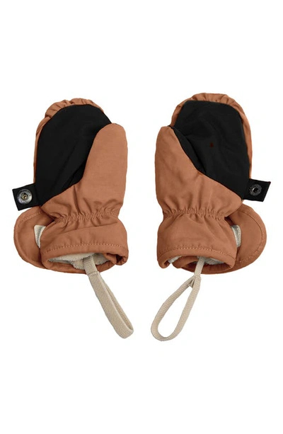 7 A.m. Enfant Fleece Lined Mittens In Spice