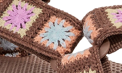 Shop Teva Universal Crochet Flatform Sandal In Unwind