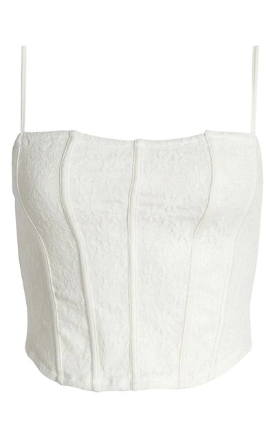 Shop Bp. Lace Corset Camisole In White Blanc