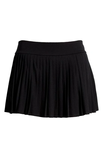 Shop Bp. Pleated Miniskort In Black Night