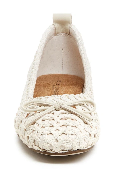 Kelsi Dagger Brooklyn Frankie Crochet Ballet Flat In Shell