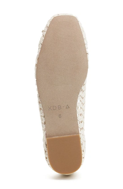 Kelsi Dagger Brooklyn Frankie Crochet Ballet Flat In Shell