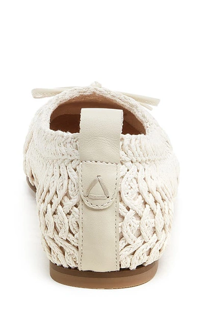 Kelsi Dagger Brooklyn Frankie Crochet Ballet Flat In Shell