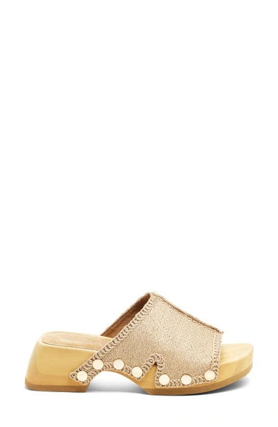 Shop Kelsi Dagger Brooklyn June Jute Platform Slide Sandal In Natural