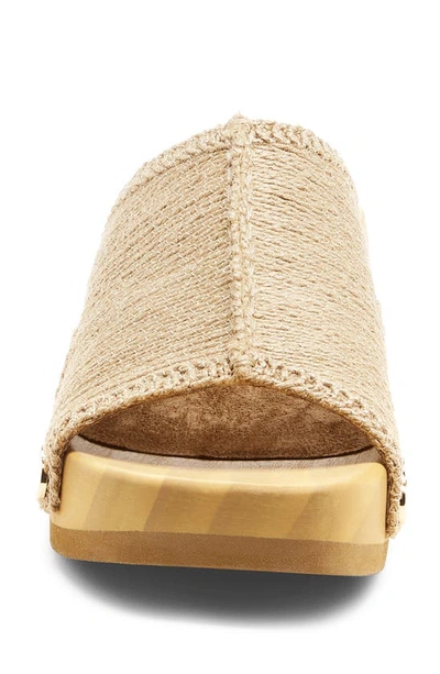 Kelsi Dagger Brooklyn June Water Resistant Jute Platform Slide Sandal In Natural