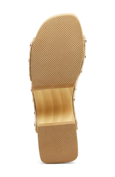 Kelsi Dagger Brooklyn June Water Resistant Jute Platform Slide Sandal In Natural