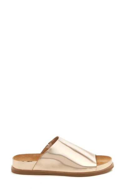 Shop Kelsi Dagger Brooklyn Squish Slide Sandal In New Gold